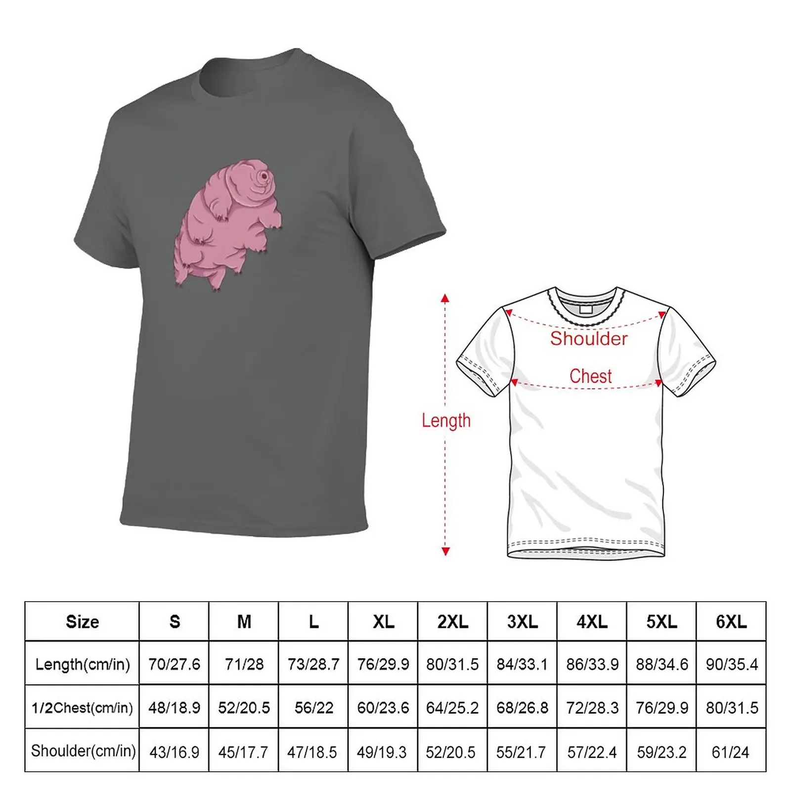 New Pink Tardigrade T-Shirt quick drying shirt boys t shirts T-shirt short mens big and tall t shirts