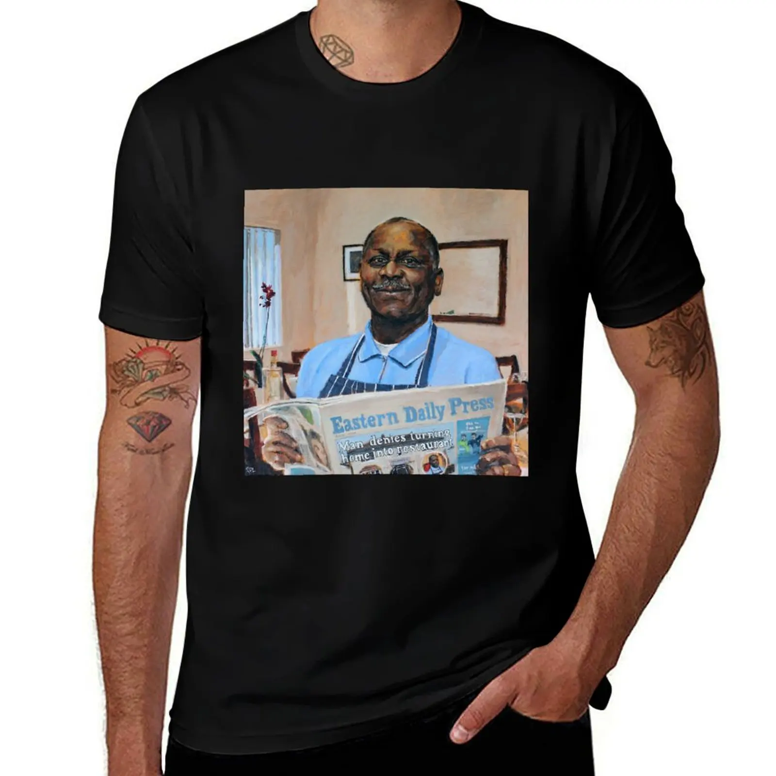 

Man Denies Turning Home Into Restaurant T-Shirt luxury designer blacks graphic tee shirt mens t shirts