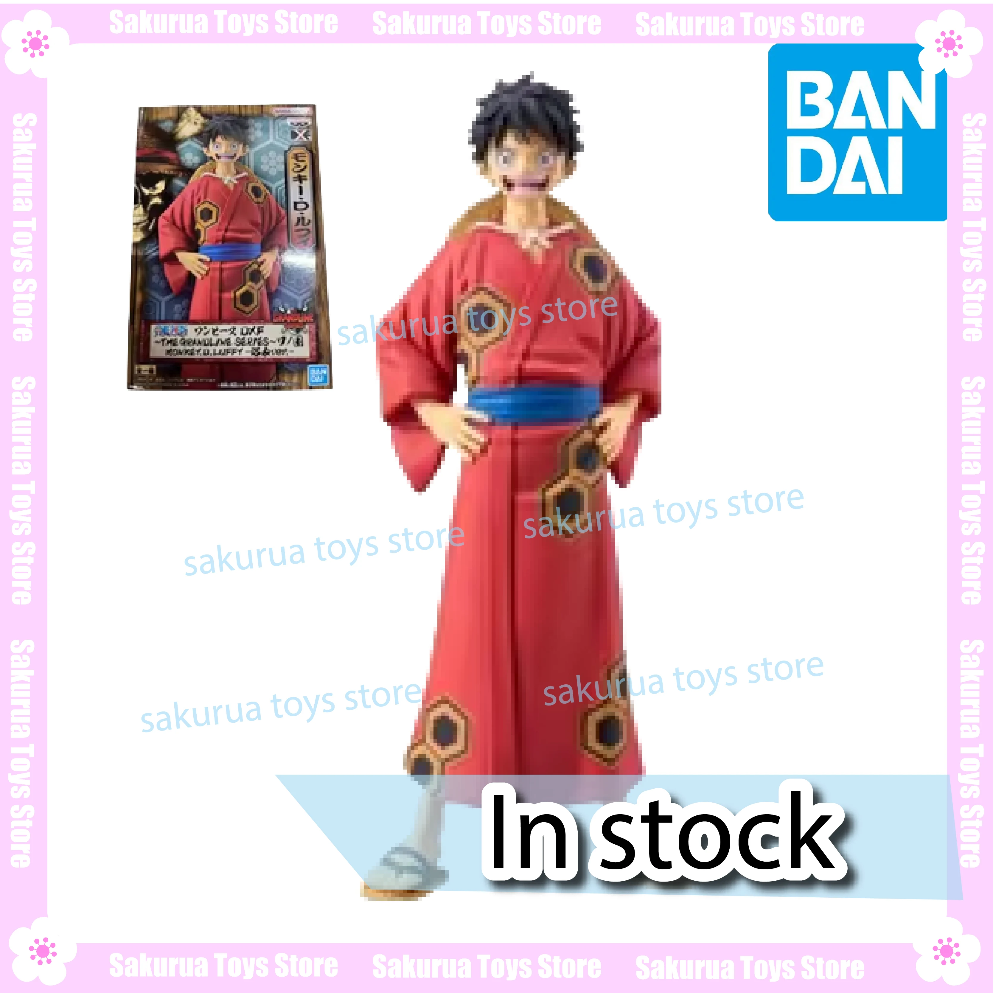 

В наличии Bandai One Piece One Piece DXF Great Wayland Luffy Yukata Живописные фигурки Коллекция фигурок Подарки