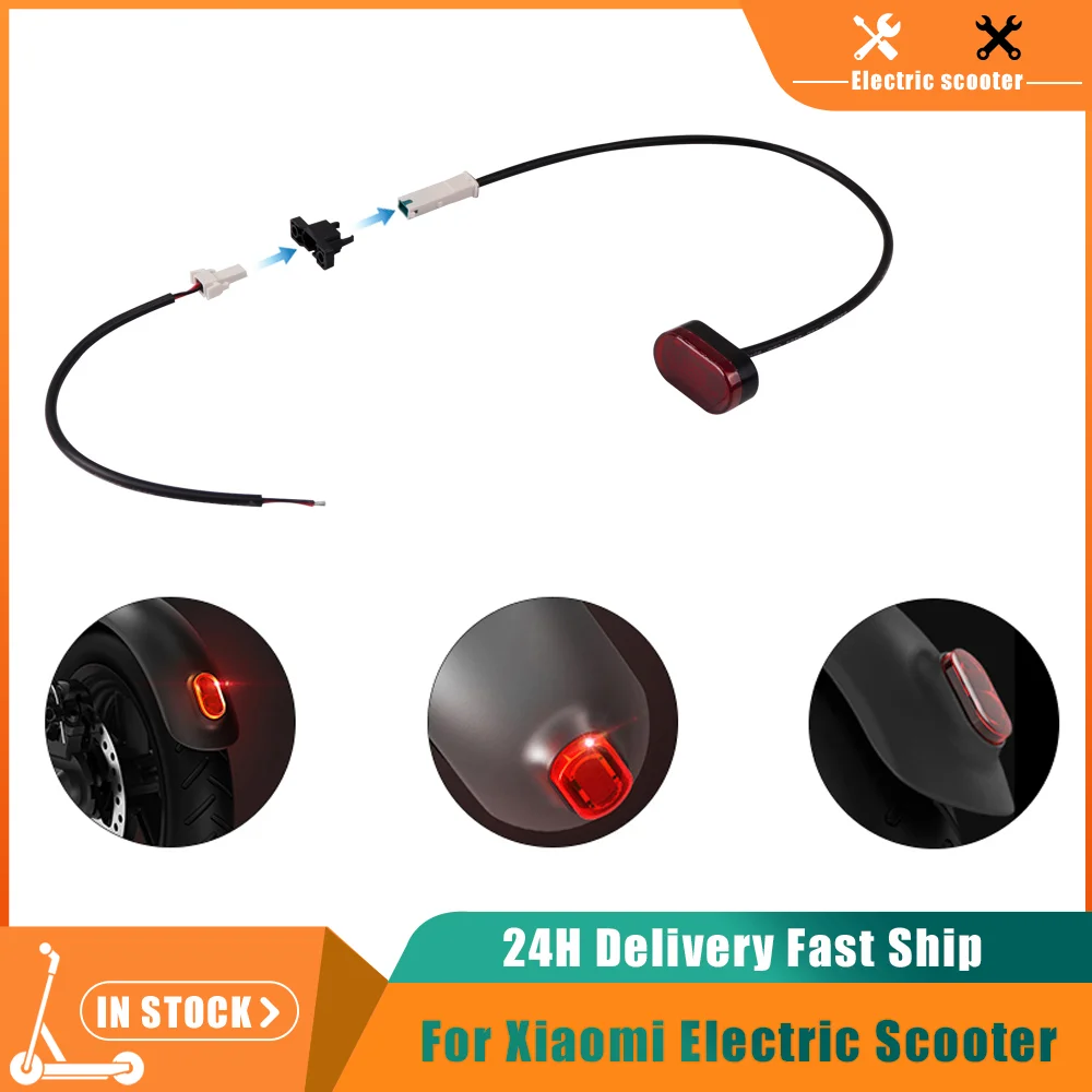 Rear Foldable Resistant Taillight Smart Tail Cable Direct Fit For Xiaomi M365 Pro Pro2 Scooter Light Battery Line Fix  Buckle