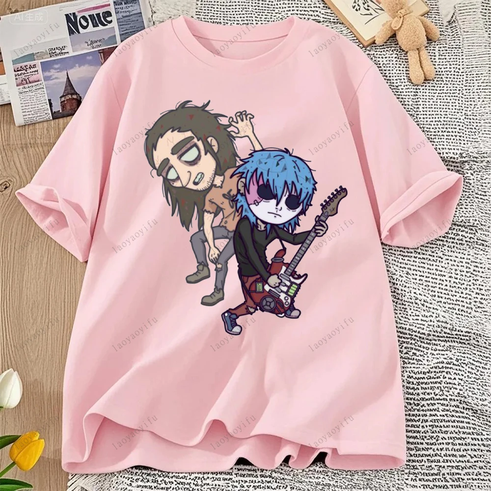 Game Sally Face Mask TShirt Unique Gothic Style Short-sleev Tee Women Men Loose Camisetas Fashion Hip-hop Streetwear