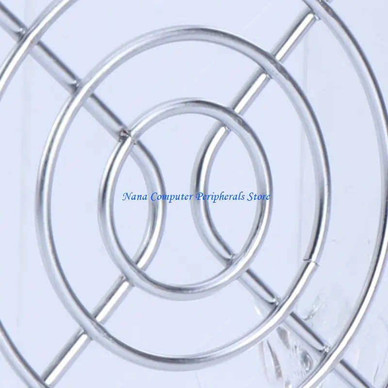 F68C NOVA VENDA METAL METAL 80MM PC Chrome Wire Grill / Cover / Guard Protector