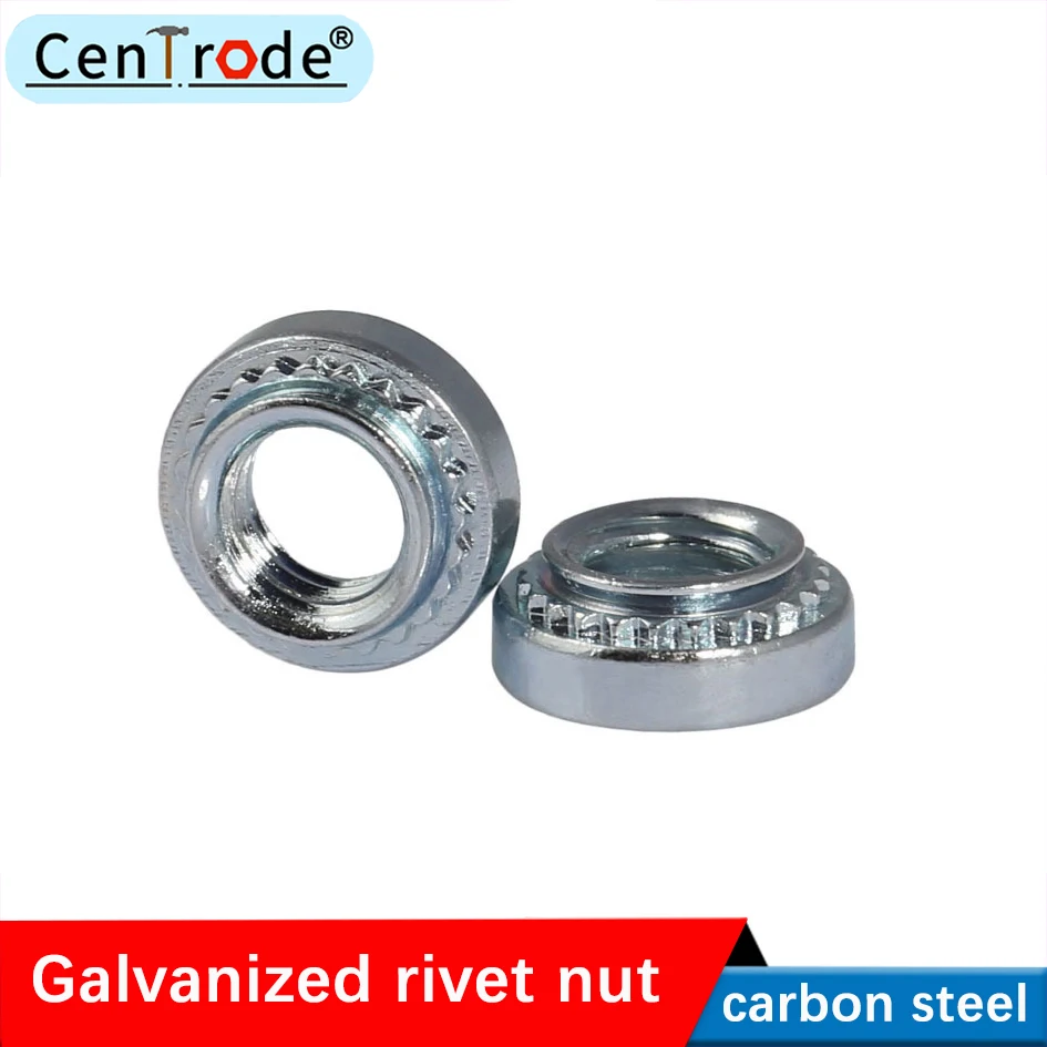 4.8-stage galvanized rivet nut environmental protection plate gold nut rivetnut rivet nut Rivet nut M2-M10  20PCS