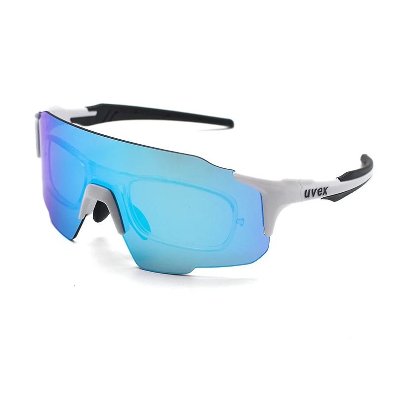 Prescription Insert Cycling Glasses Rimless Mirror Lens UV400 Myopia Frame MTB Road Bike Sunglasses Men Women Bicycle Goggles