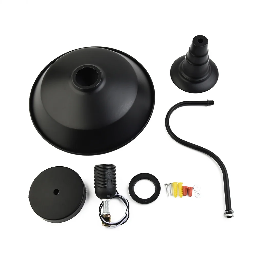 

Black Wall Light Vintage Style Retro Lampshade Industrial Cover Outdoor Lighting Aluminum+Iron 26*37cm 10.2*14.6 inch Hot