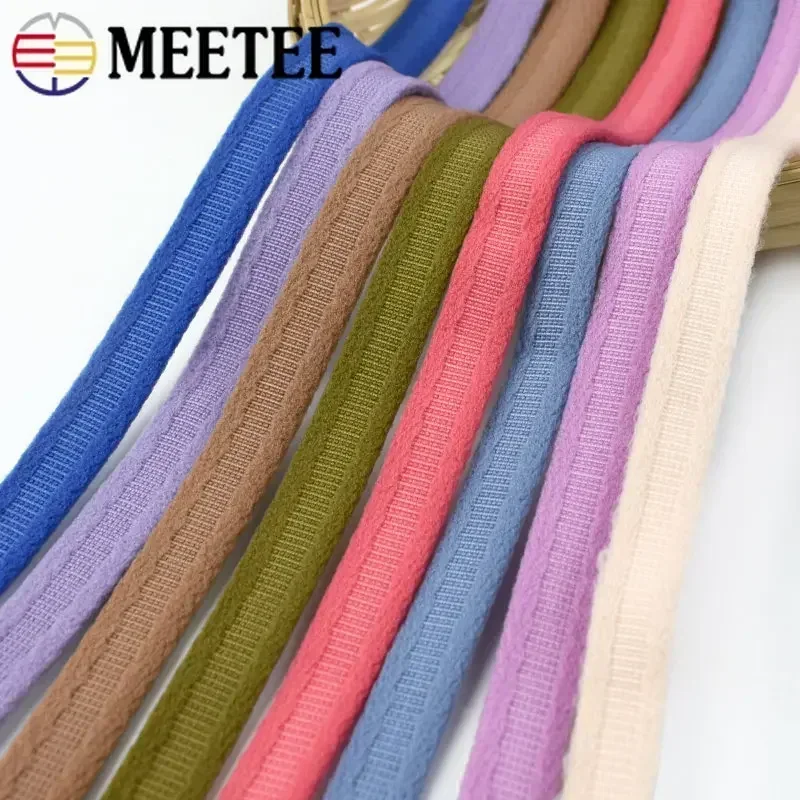 10Meters Meetee 10mm Nylon Underwire Channeling Bra Cover Band Ribbon for DIY Handmade Sewing Underwear Ring Accessories