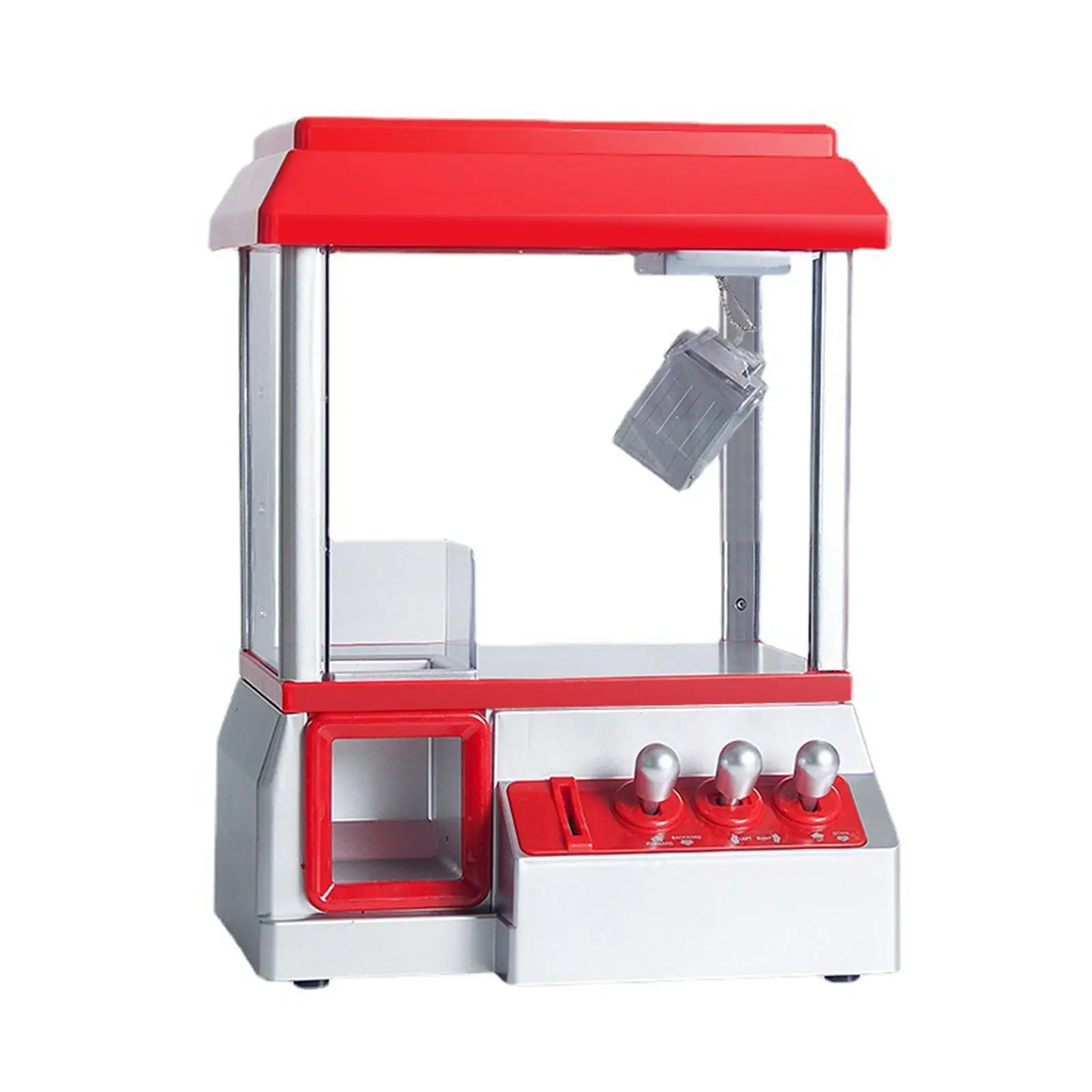 Claw Crane Machine for Children with Rocker Strong Grip Red ABS Party Fun Gift