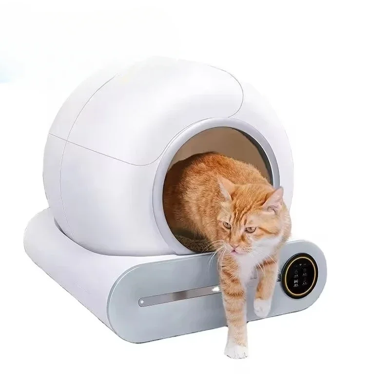 EU Warehouse Automatic Cat Toilet Self-cleaning Intelligent Cat Box App Remote Control Automatic Cat Toilet  Box