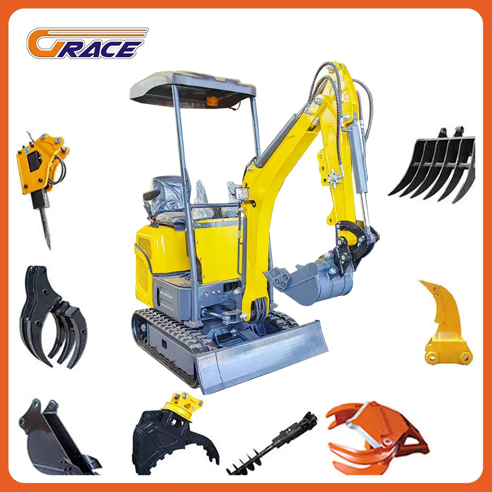 

CE Excavator Price 1.2 ton Digger Small Diesel Mini Excavator Micro Digger Machine Prices for Sale with EPA for Sale