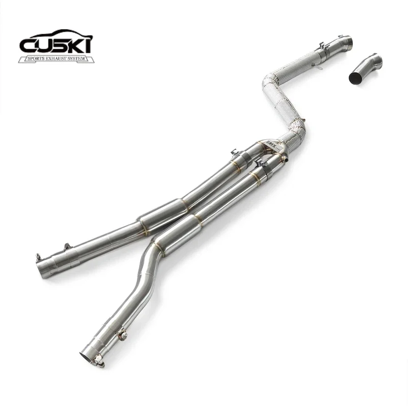 

Pertains to BMW M340 G20 3.0T 2019-2023 middle pipe with resonator Automotive Exhaust Modification Fittings,Increased power