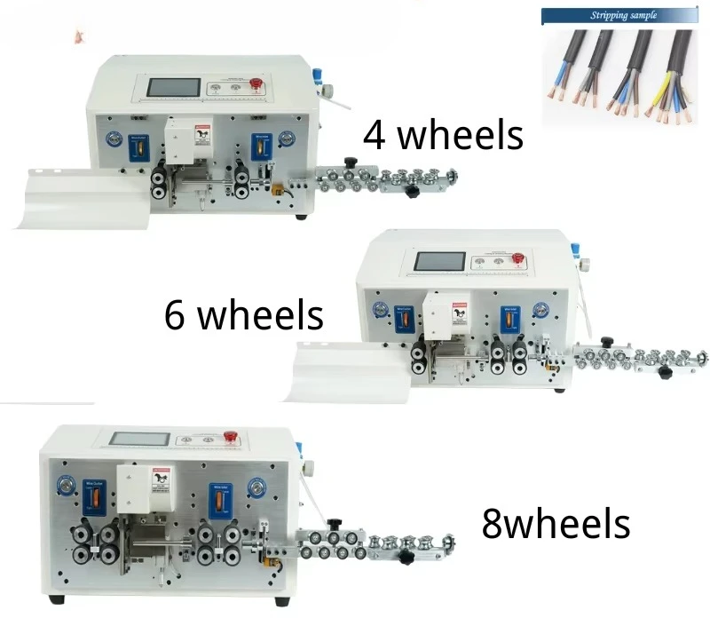 Machine High Speed Round Sheath Inner and Outer Double Layer Stripping Machine SWT-608-YHT6 4 6 8 Wheel Wire Stripping