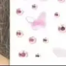 ملصقات وجه كاواي قزم على شكل فراشة من حجر الراين ذاتية اللصق لمكياج الحفلات الموسيقية 1 ورقة ديكور على شكل فراشة منسوجة