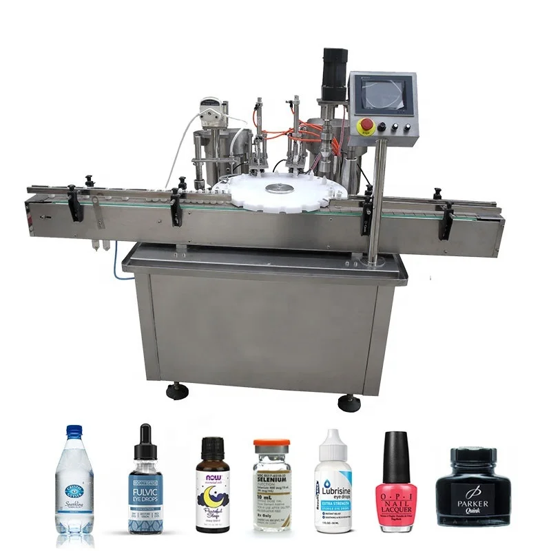 Packaging Line 2ml 3ml 5ml Chemical Auto  Vial Sterilizer Powder Liquid Filling Capping Labeling Machine 10ml