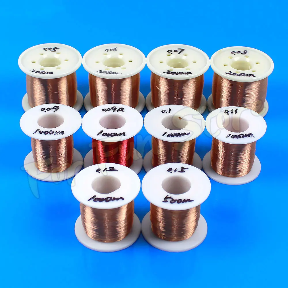 For Fun Polyurethane Enameled Copper Wire QA-1-155 0.05mm-0.08mm x 2000M Electromagnetic Wire Winding Wire 0.09-0.12mm x 1000M