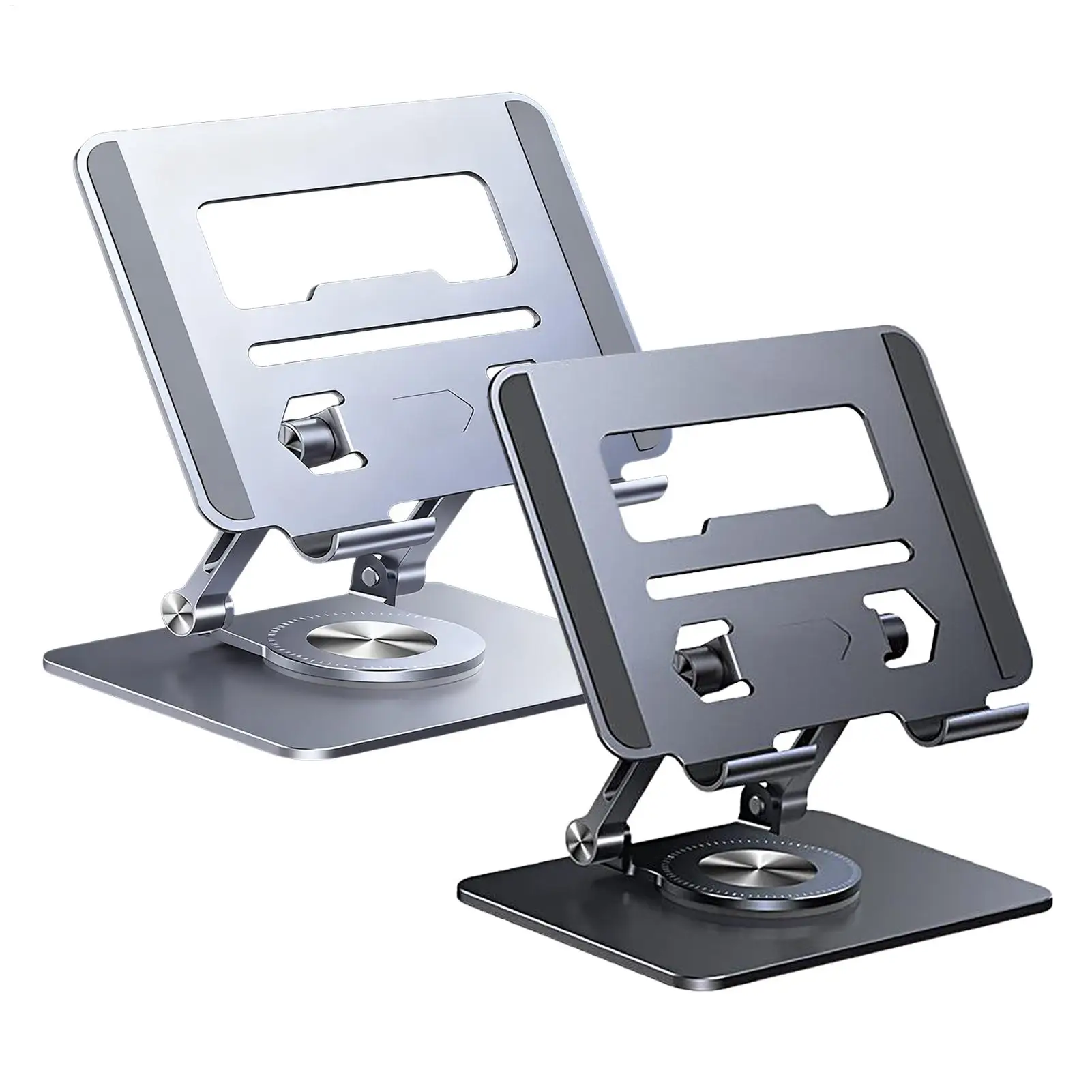 Adjustable Laptop Stand Aluminum Alloy 360 Rotating Desk Laptop Holder Computer Riser for Smartphones Notebooks Tablets