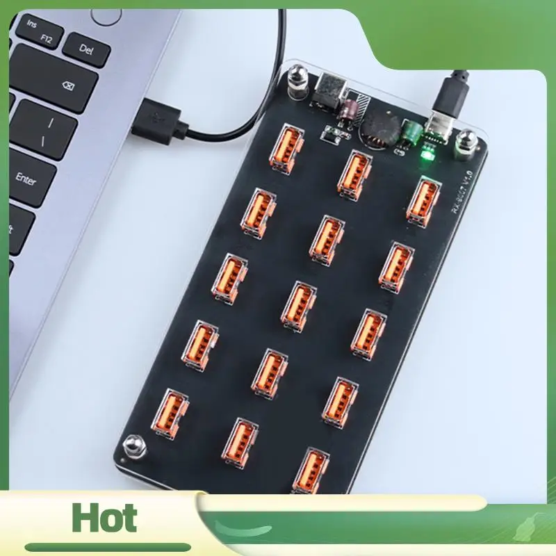 

N95R 15-портовый прозрачный дизайн Micro-USB атмосферный ночник база питания