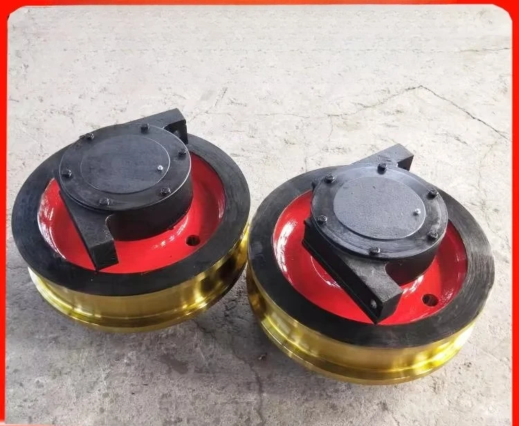 Crane wheel LD wheel set Spot diameter 400 single corner box wheel, double beam wheel set