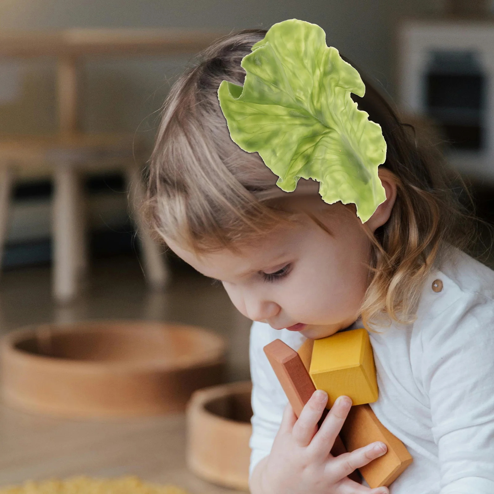 

Lettuce Hair Clips Fake Bangs Leaves Accessories Green Vegetable Design Hairpins for Women Girls Teenagers Versatile Usage