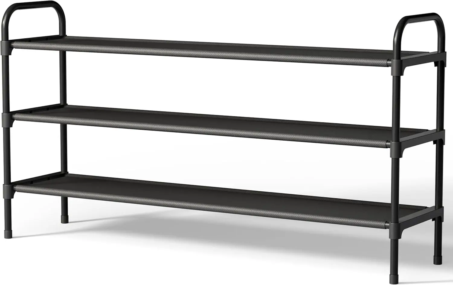 

Extra-Long Shoe Rack for Closet, Shoe Organizer for Front Door Entrance, Stackable Shoe Shelf, Detachable Closet Organiz