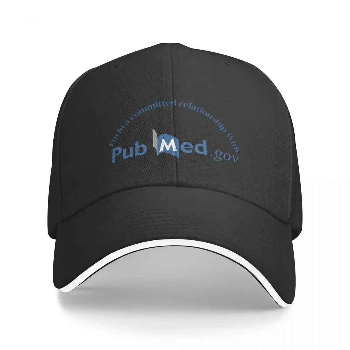 I'm in a committed relationship with Pubmed medical research humor Baseball Cap tea Hat Trucker Cap Sunhat Women Caps Men's