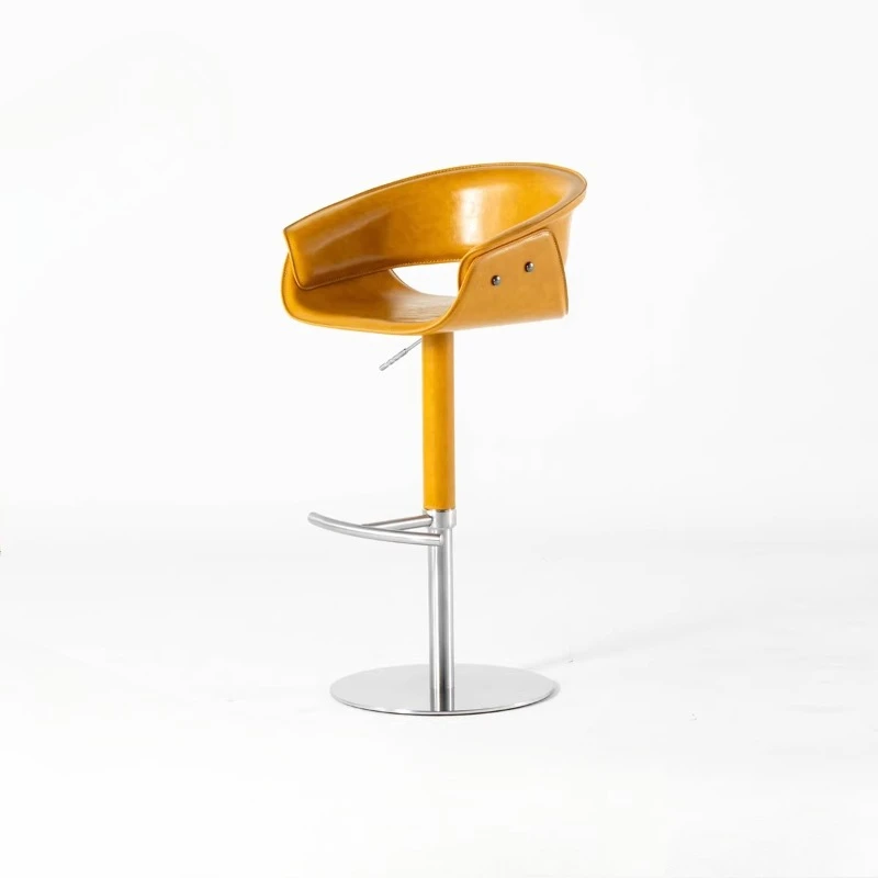 Stainless steel high bar chair, back chair