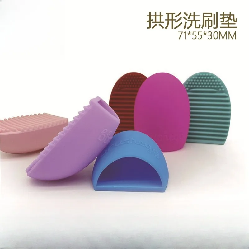 Bol de nettoyage de brosse de maquillage en silice, bol de nettoyage de brosse de maquillage de beauté Portable, tampon de nettoyage rapide, outil cosmétique efficace