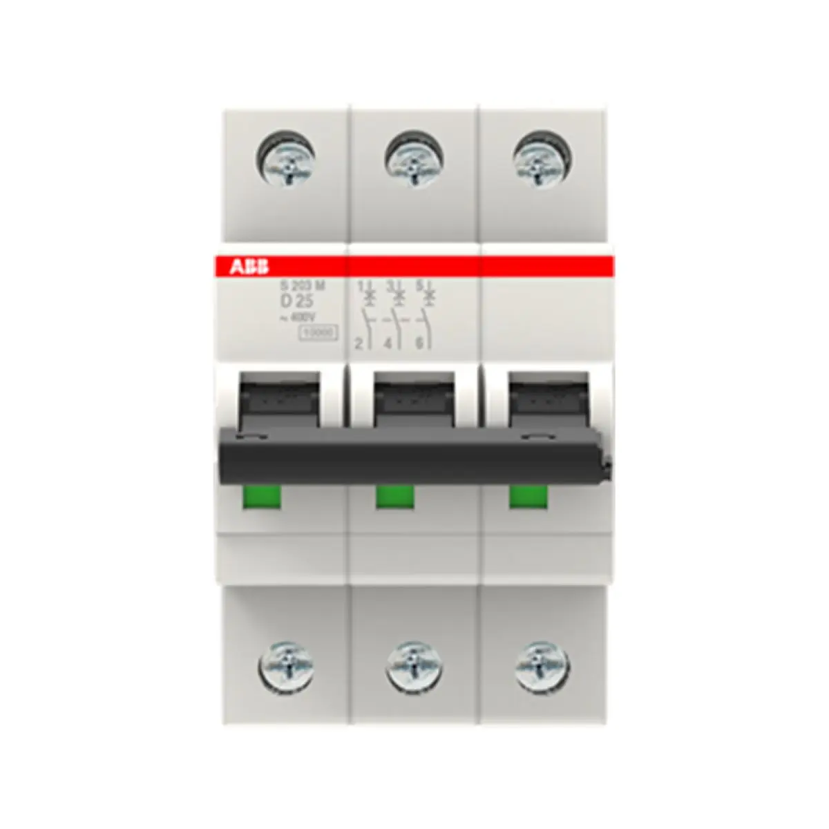 

10113503 S203M-D25 2CDS273001R0251 Миниатюрный автоматический выключатель - S200M - 3P - 25 А - D - (AC) 10 кА