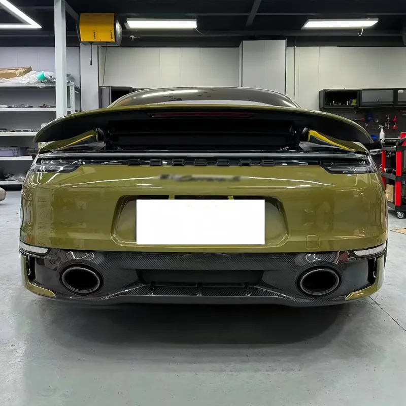 

Modified Sport Style Dry Carbon Fiber Diffuser Rear Lip For Porsche 992 Carrera S