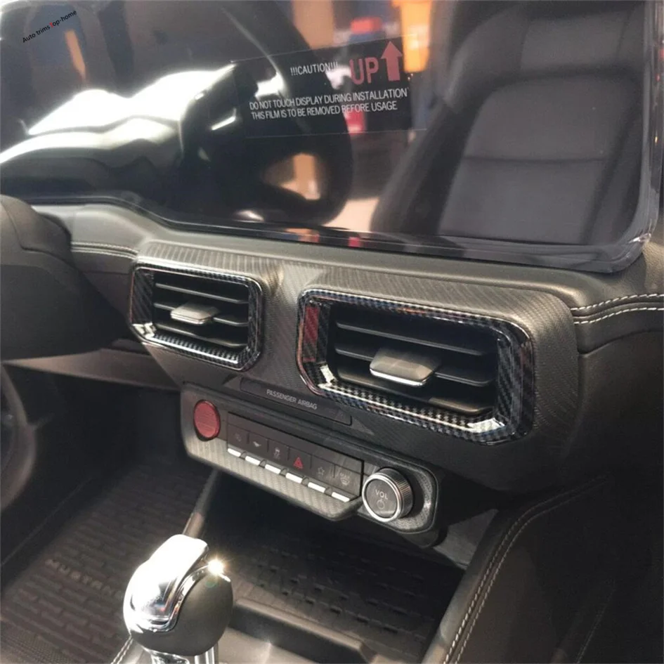 

Door Handle Bowl Steering Wheel Water Cup Holder Air Conditioning Vent AC Outlet Frame Cover Trim Fit For Ford Mustang 2024 2025