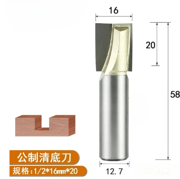 Woodworking Double Edged Straight Milling Cutter Grooving Cutting Trimming Router Bit for CNC Cutting Carving Electric Router