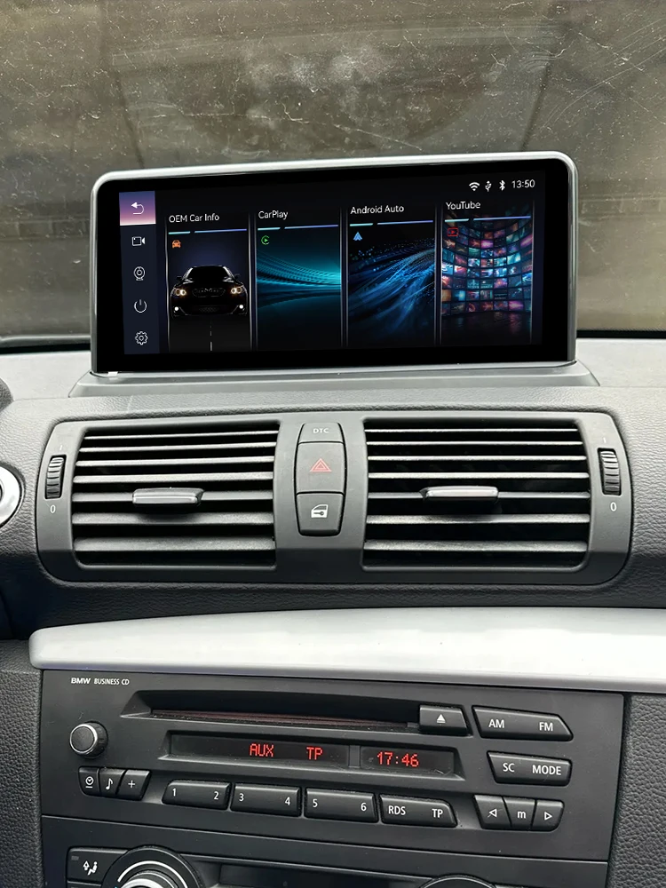 Bonroad 10.25 inch Linux Carplay scherm voor BMW 1 Serie 120i E81 E82 E87 E88 2004-2012 CCC CIC iDrive Android Auto Youtube Stereo - afbeelding 2