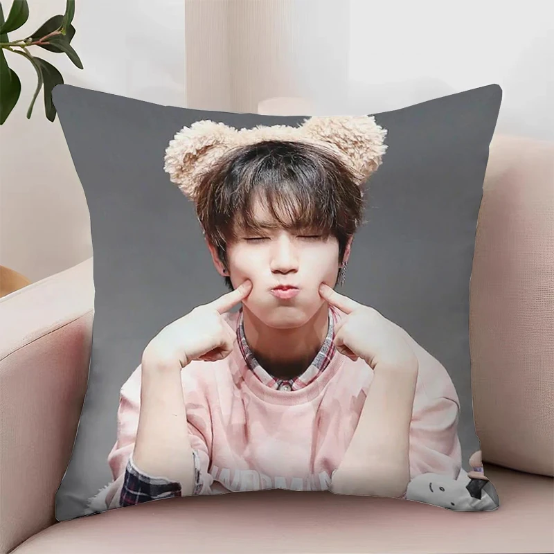 H-Han Jisung Cushion Cover 50x50 Aesthetic Room Decoration Decorative Pillow Cover 45x45 Cushions Covers Pillowcase 40x40 Cases