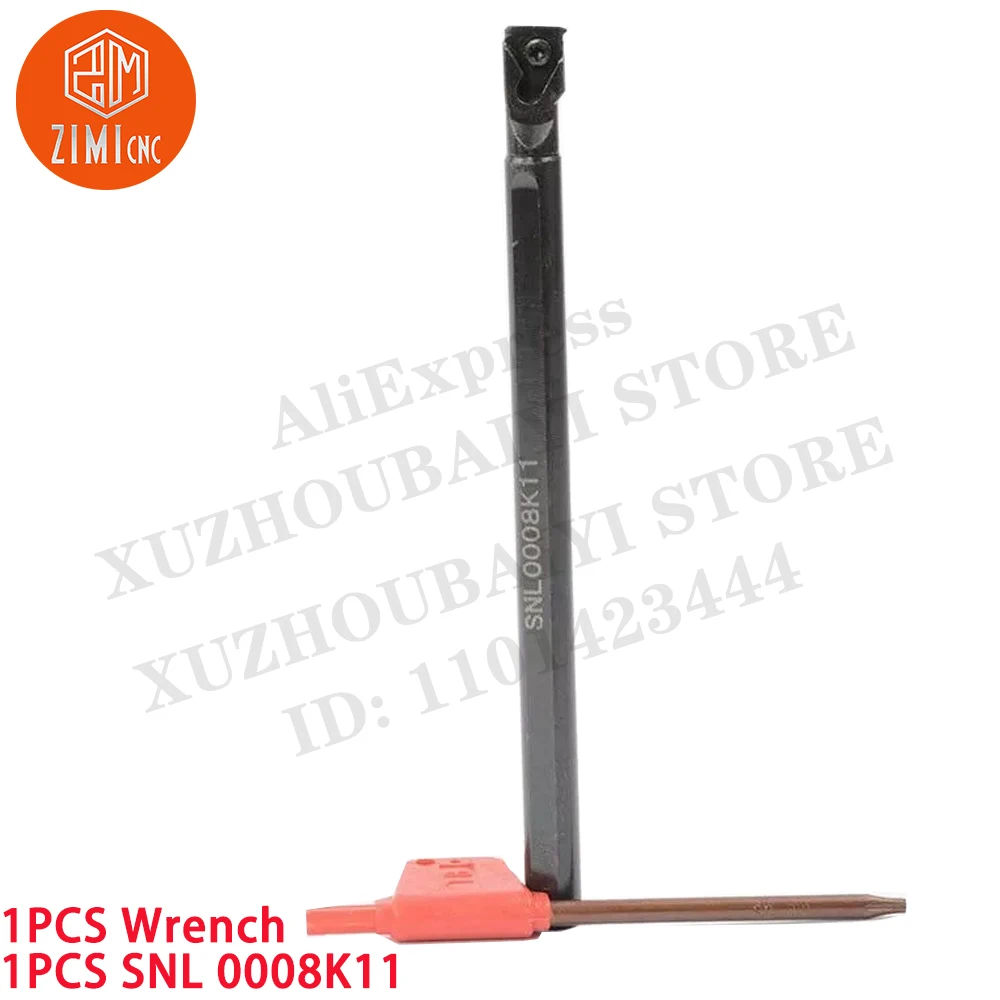 1PCS SNL 0008K11 CNC lathe Thread Turning Tool holder For 11ER Inserts Left Carbide Inserts metal lathe mechanical cutting tools