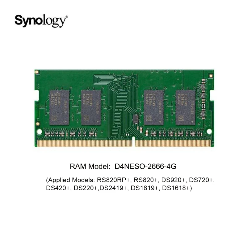 الأصلي Synology DDR4 D4NESO-2666-4G ذاكرة الوصول العشوائي SO-DIMM ذاكرة الوصول العشوائي وحدة ذاكرة الوصول العشوائي 2666Mhz غير ECC