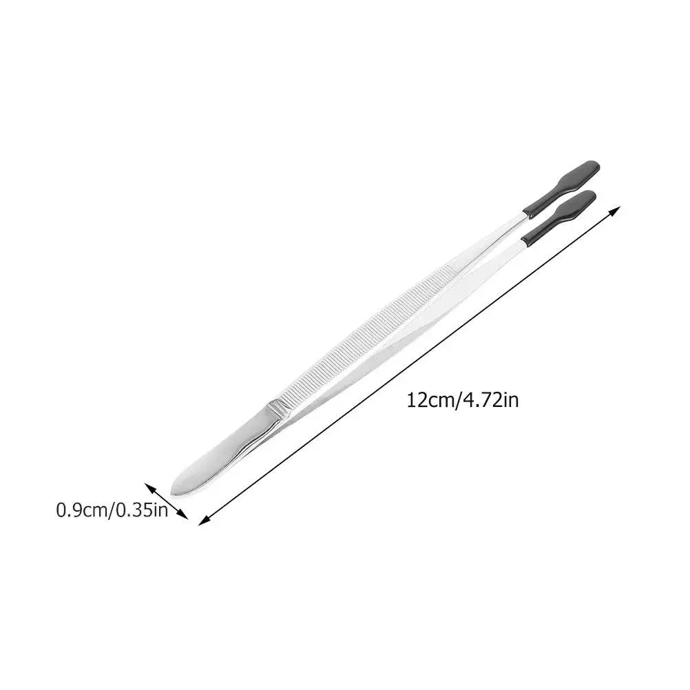 Stamp Tweezers Anti Static Stainless Steel Long Precision Tongs for Stamp Collecting and Handling - view 4