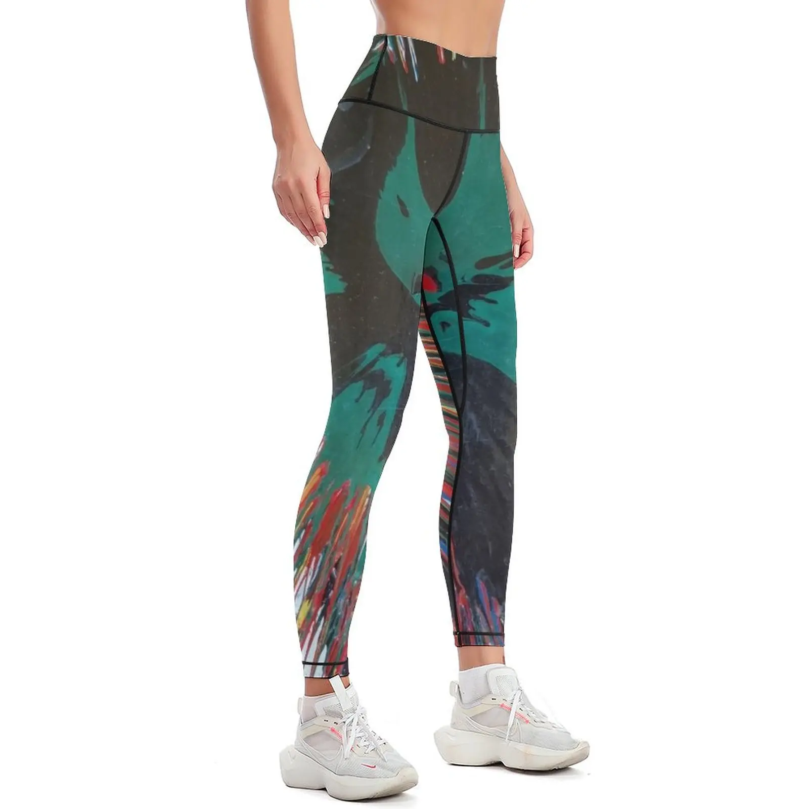 Pin Wheel Galaxy Leggings Women's fitness gym clothing active wear Womens Leggings