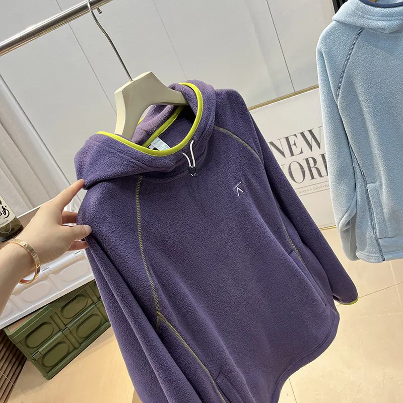 Outdoor-Sport-Daunenpullover mit Kapuze für Klettern, Wandern, Camping, Angeln, lässiges und entspanntes Oberteil für Männer und Frauen – Detail 7