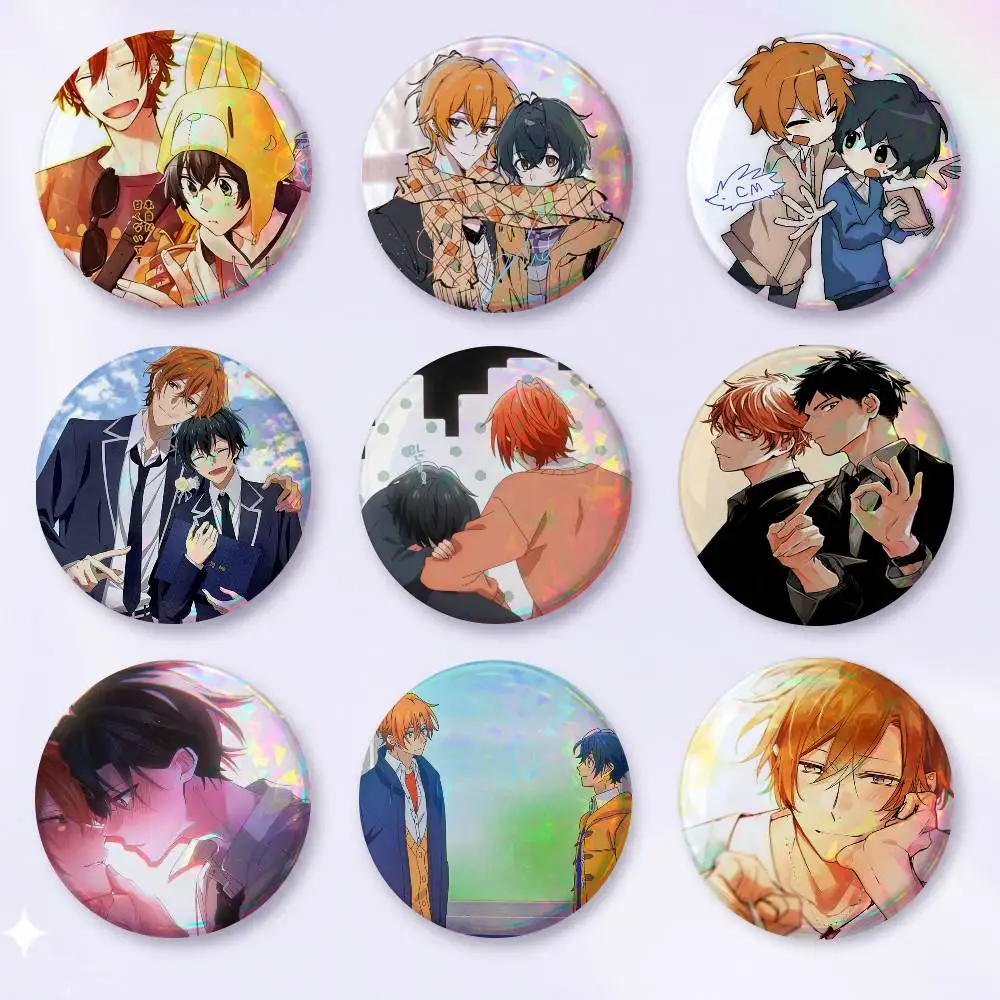 A-SASAKI And MIYANO Anime Round Badges, Brooches, Clothing Accessories, Birthday Gifts, Anime Conventions