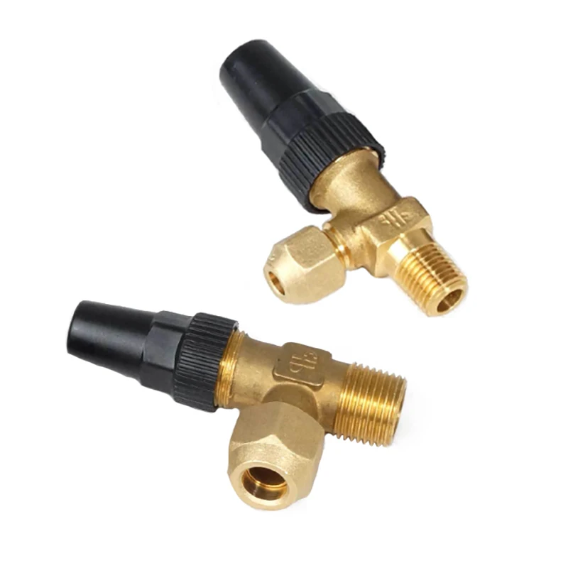 Brass Right Angle Shut Off S  Globe Check Air Actuated Quick Closing Valve for Air Conditioner