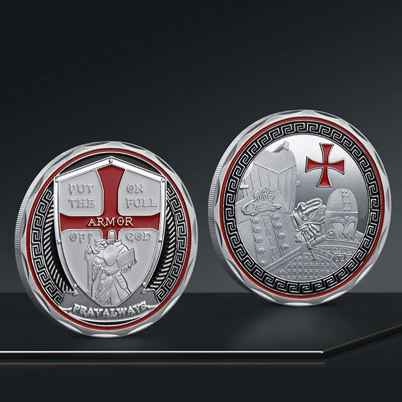 Templar Commemorative Coin Souvenir Divine Knight Armor Collection Coin