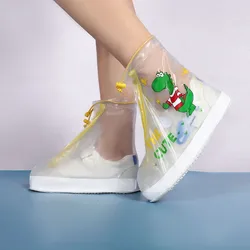 Copriscarpe antipioggia a tubo medio per bambini con scarpe impermeabili addensate antiscivolo e resistenti all'usura per bambini dell'asilo e stu