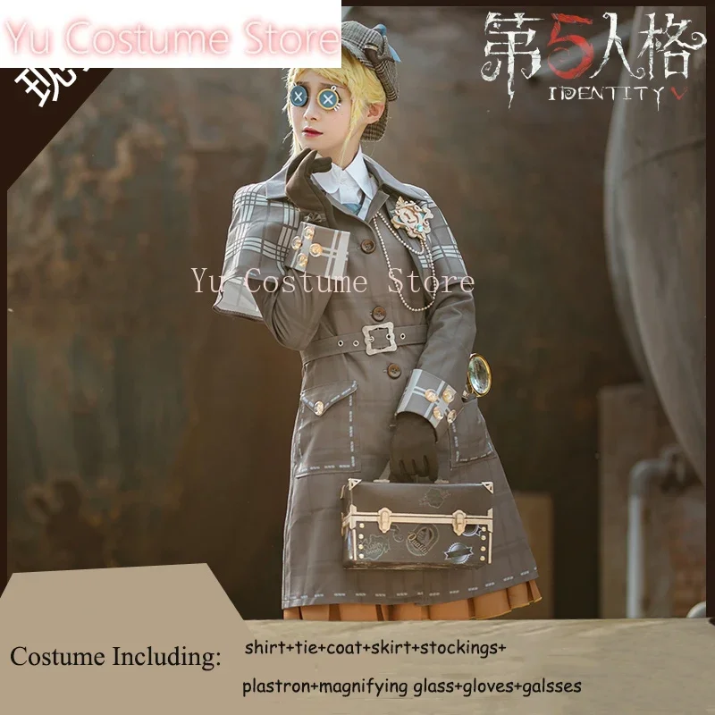 

Аниме! Identity V Эмма Вудс Мисс Правда Первая годовщина Британский детектив Готическая форма Косплей Костюм НОВЫЙ