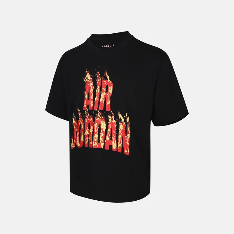 

Оригинальный мужской пуловер Nike JORDAN с круглым вырезом и принтом, повседневная рубашка с короткими рукавами IQ6957-010