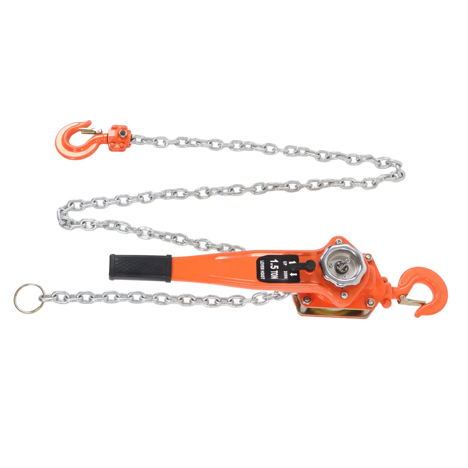 Эргономичная цепная таль с храповым механизмом, вращение на 360 градусов, жесткая цепная таль, 1,5 т, 3300 фунтов, защита от деформации для подъемных товаров