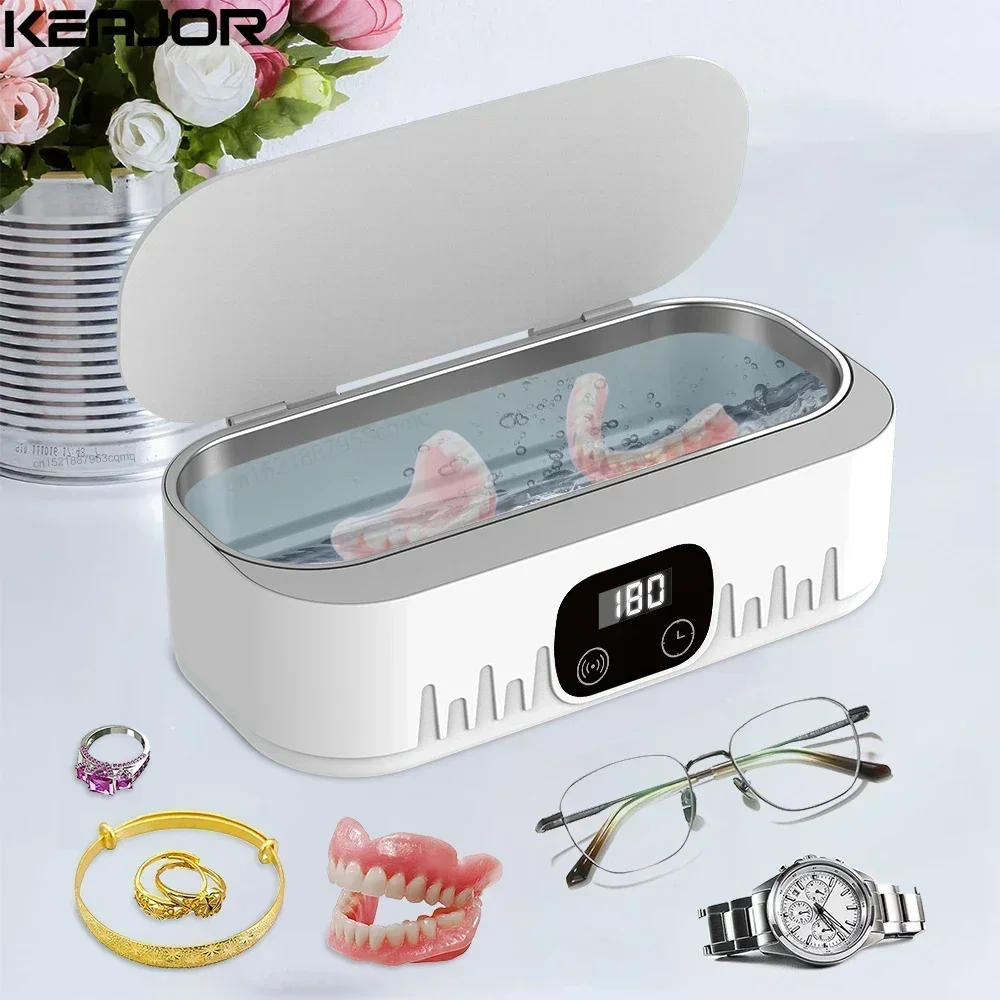 Ultrasonic Cleaner Dental Cleaning Bath 47kHz High Frequency Vibration Ultrasound Washing Machine For Glasses Jewelry Cleaner