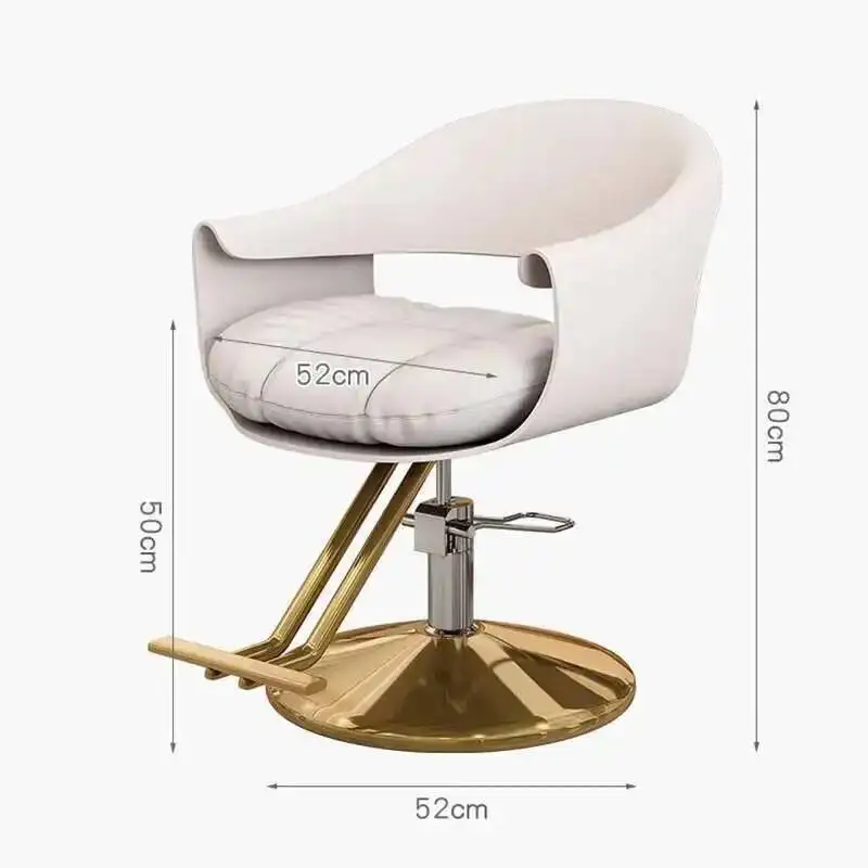 Fashionable Kapperstoel Chair White Premium Luxury Swivel Hairdresser Chair Stylish Comfortable Trendy Barber Salon Furniture