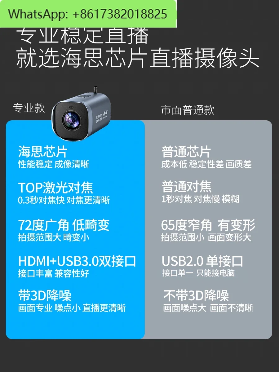 HD Live Camera, USB Smart 4K Computer Notebook, Special Equipment Camera Head