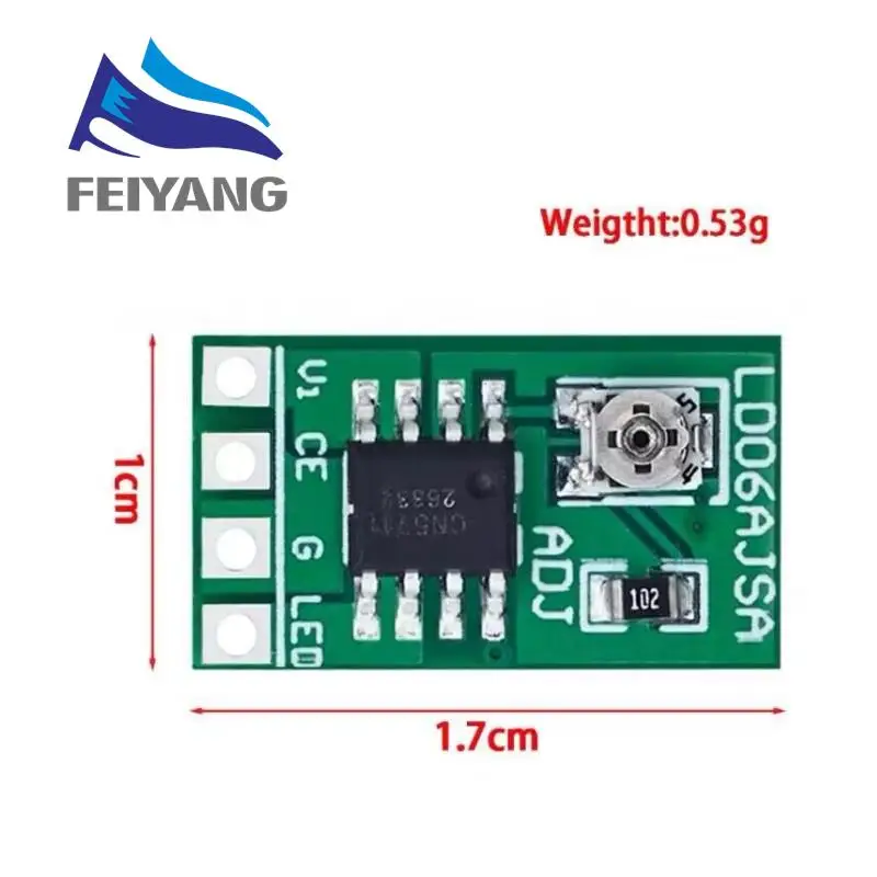 SAMIORE ROBOT New 30-1500MA Adjustable Constant Current LED Driver DC 3.3V 3.7V 4.2V 5V PWM Control Board Buck Power Module