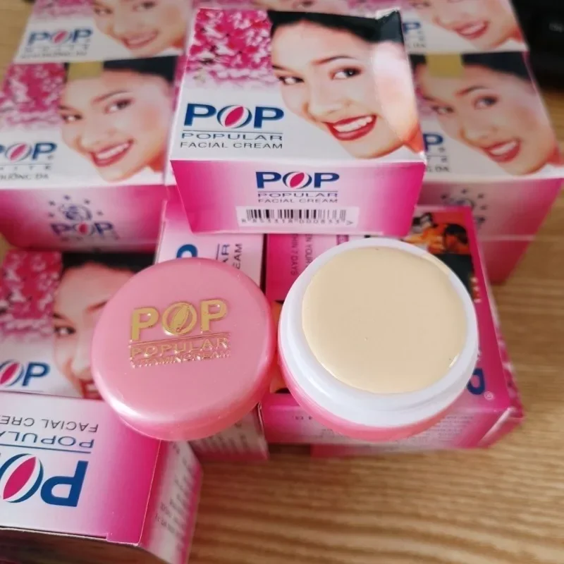 POP Pearl Cream Whitens, Fades Melanin, Improves and Brightens Skin Color, Concealer Lady Cream Face Care 20g