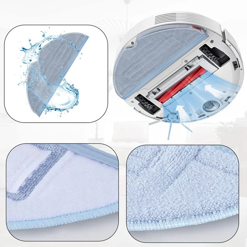 Piezas de repuesto para aspiradora Roborock, cepillo lateral principal, filtro HEPA, Compatible con S7, T7S, T7S Plus